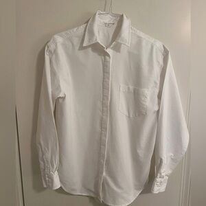 Good American white button front blouse. Size S